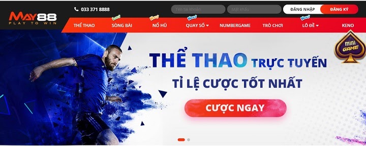 Giao diện đặc sắc của May88